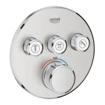Термостат для  ванны скрытого монтажа Grohe Grohtherm SmartControl, внешняя часть, хром - Фото 2