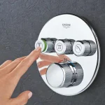 Термостат для душу Grohe Grohtherm SmartControl для вбудовуваного монтажу на 3 виходи, cool sunrise (29121GL1) - Фото 2