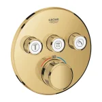 Термостат для душу Grohe Grohtherm SmartControl для вбудовуваного монтажу на 3 виходи, cool sunrise (29121GL1) - Фото 1