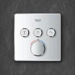 Термостат для душа скрытого монтажа  Grohe Grohtherm SmartControl, внешняя часть, хром - Фото 2