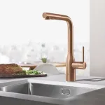 Смеситель для кухни Grohe Essence однорычажный L-излив, теплый закат матовый (30270DL0) - Фото 2