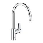 Смеситель для кухни Grohe Bauedge New однорычажный, ручка справа, хром (30536000) - Фото 1