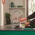 Смеситель для кухни Grohe Bauedge New однорычажный, ручка справа, хром (30536000) - Фото 3