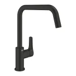 Смеситель для кухни Grohe Eurosmart однорычажный 1/2, черный матовый (305672430) - Фото 1