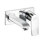Змішувач настінний для умивальника Hansgrohe Metris 165 мм, хром (31085000) - Фото 1