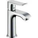 Смеситель для умывальника Hansgrohe Metris 100 без донного клапана, хром (31186000) - Фото 1