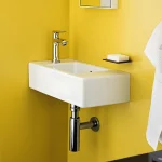 Смеситель для умывальника Hansgrohe Metris 100 без донного клапана, хром (31186000) - Фото 2
