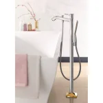 Смеситель для ванны напольный Hansgrohe Metropol Classic, Chrome/Gold Optic (31445090) - Фото 2