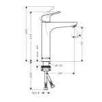 Змішувач для умивальника Hansgrohe Focus 190, хром (31518000) - Фото 2