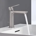Смеситель для умывальника Grohe Lineare New S-Size, сталь (32114DC1) - Фото 2