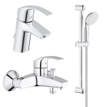 Комплект змішувачів Grohe Eurosmart для ванної кімнати, хром (32278551A) - Фото 1