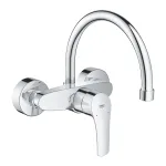 Змішувач для кухні Grohe Eurosmart одноважільний, настінний на 2 отвори, хром (32482003) - Фото 1
