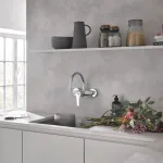Змішувач для кухні Grohe Eurosmart одноважільний, настінний на 2 отвори, хром (32482003) - Фото 2