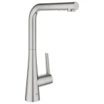 Смеситель кухонный Grohe Zedra , сталь (32553DC2) - Фото 1