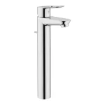 Змішувач для умивальника Grohe BauLoop XL-Size з донним клапаном, хром (32856000) - Фото 1