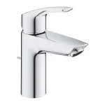 Смеситель для умывальника Grohe Eurosmart New S-Size с донным клапаном, хром (33265003) - Фото 1