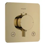 Термостат Hansgrohe Ecostat Comfort Q прихованого монтажу, на 2 функції, Polished Gold Optic (33713990) - Фото 1