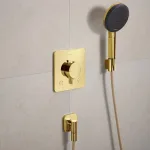 Термостат Hansgrohe Ecostat Comfort Q прихованого монтажу, на 2 функції, Polished Gold Optic (33713990) - Фото 2