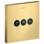 Запорный вентиль AXOR ShowerSelect Sguare, gold optic (36717990) - Фото 1