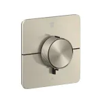 Термостат скрытого монтажа Axor ShowerSelect ID Softsquare на 2 функции, Brushed Nickel (36754820) - Фото 1