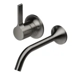 Смеситель для умывальника настенный Dornbracht VAIA Dark Platinum matt, внешняя часть (36812809-99) - Фото 2
