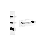 Термостат для душа Gessi Rettangolo, селектор, внешняя часть, Chrome (43032031) - Фото 1
