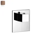 Термостат для душа Gessi Rettangolo, Copper Bruched PVD (43252708) - Фото 1