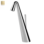 Змішувач для умивальника Gessi Cono, високий, Bruched Brass PVD (45003727) - Фото 1