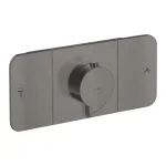 Термостат для душу Axor One, на 2 споживача, Brushed Black Chrome (45712340) - Фото 1
