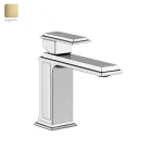 Змішувач для умивальника Gessi Eleganza, Bruched Brass PVD (46002727) - Фото 1