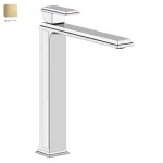 Змішувач для умивальника Gessi Eleganza, високий, Bruched Brass PVD (46004727) - Фото 1
