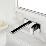 Змішувач для умивальника Gessi Eleganza, настінний, зовнішня частина, Chrome (46088031) - Фото 2