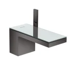 Смеситель для умывальника AXOR MyEdition 70, чёрный хром/зеркальное стекло (47012330) - Фото 1