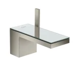 Смеситель для умывальника AXOR MyEdition 70, нержавеющая сталь/зеркальное стекло (47012800) - Фото 1