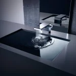 Смеситель для умывальника AXOR MyEdition 70, нержавеющая сталь/зеркальное стекло (47012800) - Фото 2