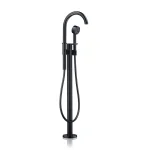 Смеситель для ванны напольный AXOR One, Matt Black (48440670) - Фото 2