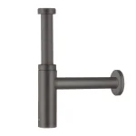 Сифон для умивальника Hansgrohe Flowstar S, чорний матовий (52105340) - Фото 1