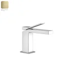 Смеситель для умывальника Gessi Rettangolo K, Bruched Brass PVD (53002727) - Фото 1