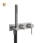 Смеситель для ванны Gessi 316 внешняя часть, Brass Brushed PVD (54038-727) - Фото 1