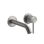 Смеситель для умывальника настенный Gessi GESSI316, отделка CESELLO, Steel Brushed (54486-239) - Фото 1