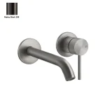 Смеситель для умывальника настенный Gessi GESSI316, отделка CESELLO, Matte Black (54486-299) - Фото 1