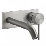 Смеситель для умывальника настенный Gessi GESSI316, отделка CESELLO, Steel Brushed (54490-239) - Фото 1