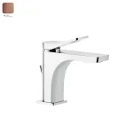 Смеситель для умывальника Gessi Rilievo, донный клапан, Copper Bruched PVD (59005708) - Фото 1