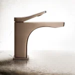 Смеситель для умывальника Gessi Rilievo, донный клапан, Copper Bruched PVD (59005708) - Фото 2