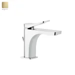 Смеситель для умывальника Gessi Rilievo, донный клапан, Bruched Brass PVD (59005727) - Фото 1