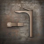 Змішувач для умивальника Gessi Rilievo, високий, Copper Bruched PVD (59010708) - Фото 2