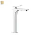 Смеситель для умывальника Gessi Rilievo, высокий, Bruched Brass PVD (59010727) - Фото 1