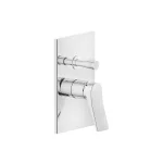 Смеситель Gessi Rilievo, настенный, на 2 выхода, внешняя часть, Chrome (59079031) - Фото 1
