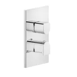 Термостат Gessi Rilievo, на 3 выхода, внешняя часть, Chrome (59136031) - Фото 1