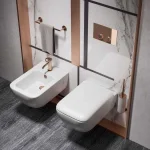 Змішувач для біде Gessi Anello, Copper Bruched PVD (63307708) - Фото 2